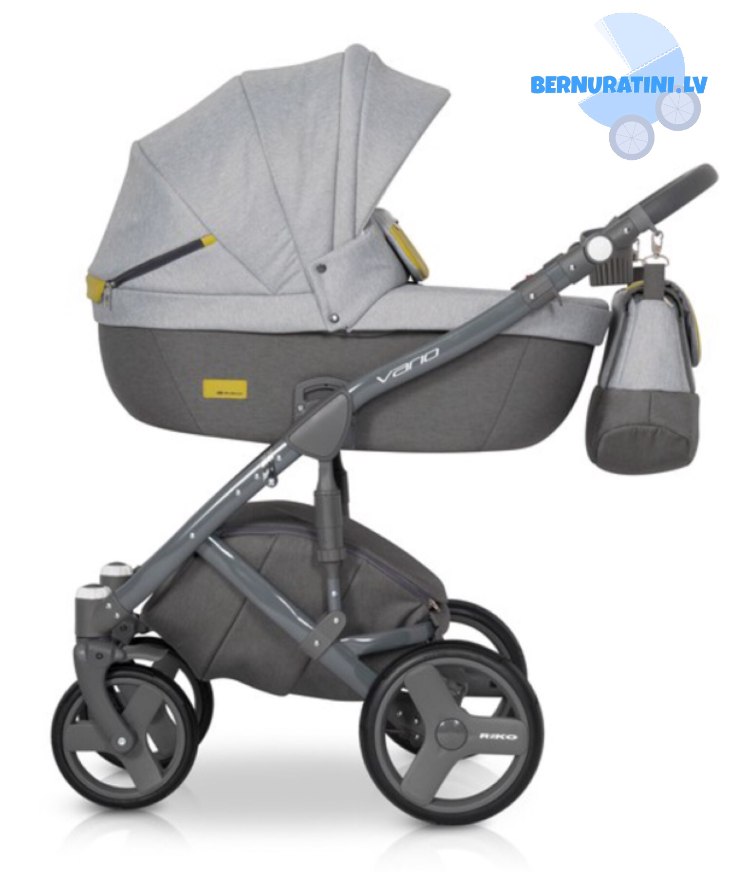 Kur pirkt bērnu rati Riko Vario grey