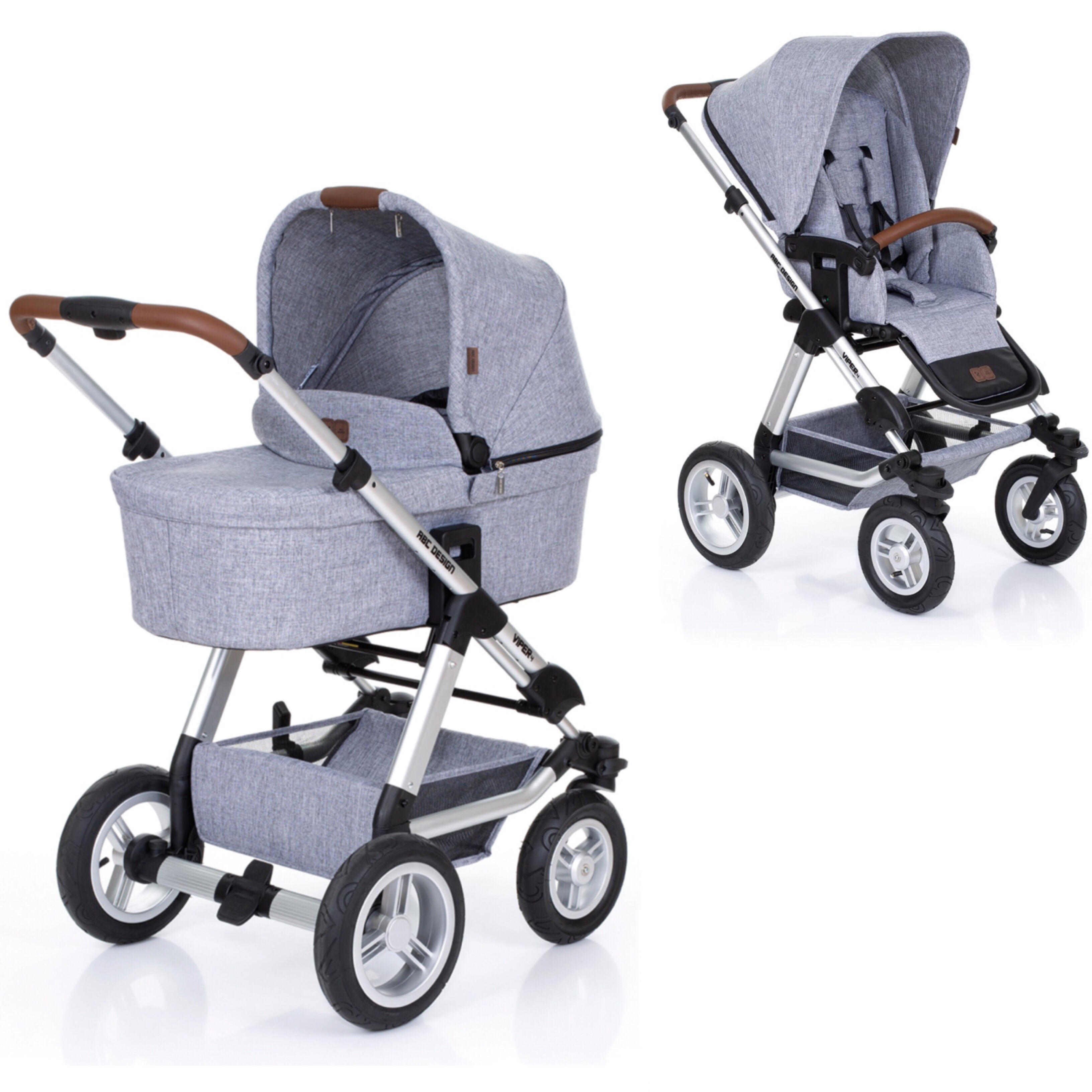 ABC design Viper 4 Graphite grey bērnu rati