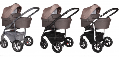 BabyMerc Q9 175 (brūna) bērnu rati 3-1