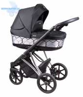 Coletto craft CP-01 (melna - pelēka) bērnu rati 2-1