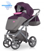 Riko Vario 04 Purple bērnu rati trīs vienā 