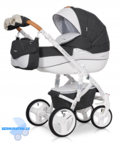 Riko Brano Luxe 06 Anthracite Bērnu kulbu rati 