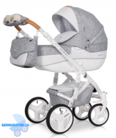 Riko Brano Luxe 05 Grey Fox Bērnu kulbu rati 