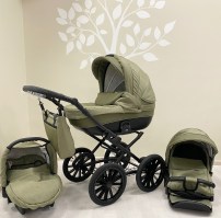 Verdi Pepe Eco plus Classic Haki 3in1  bērnu klasiskie rati