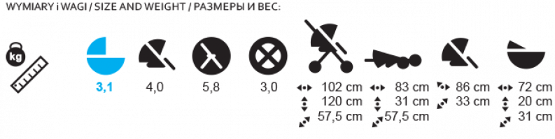 Adamex Mobi Air Bērnu rati 