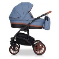 Bērnu rati Riko Piano Denim 3in1