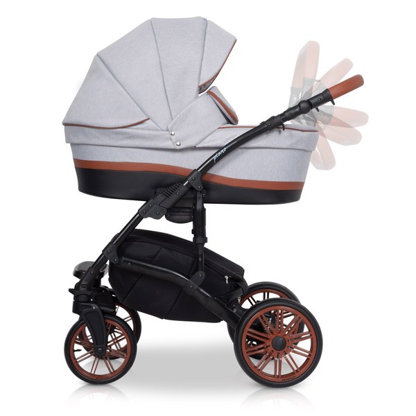 Bērnu ratiņi Riko Piano 3in1grey fox
